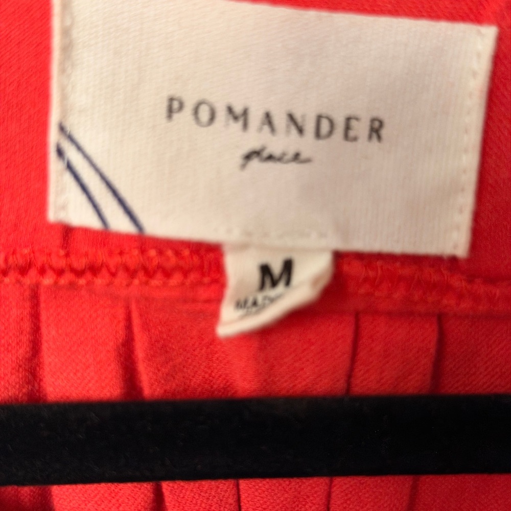 Pomander Place Finley Flutter Sleeve Red Blouse - Picture 3 of 4